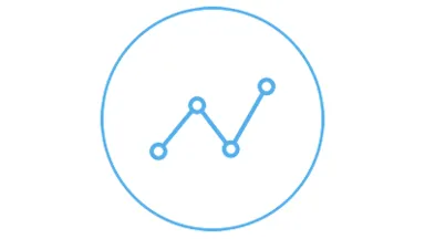 Line graph icon