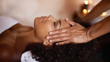 woman getting a massage