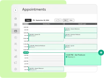Mindbody scheduling features